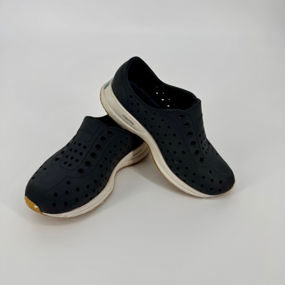 Native Shoes‎ Miles Jefferson Kids Slip-On Sneakers Black C10 Water Shoes